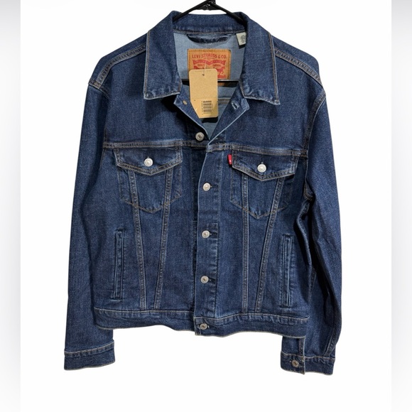 Levi's Other - Levi’s Original Trucker Jacket Dark Wash Denim NWT Classic Fit